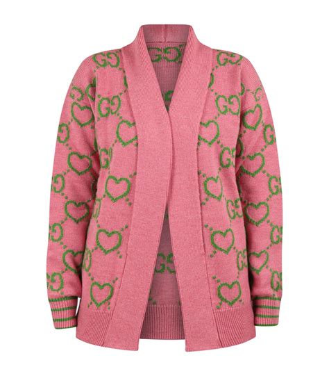 green and pink gucci cardigan